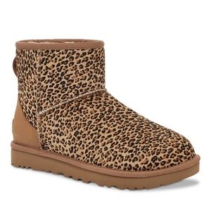 UGG Women's Classic Mini Speckles Genuine Calf Hair Animal Leopard Cheetah 6